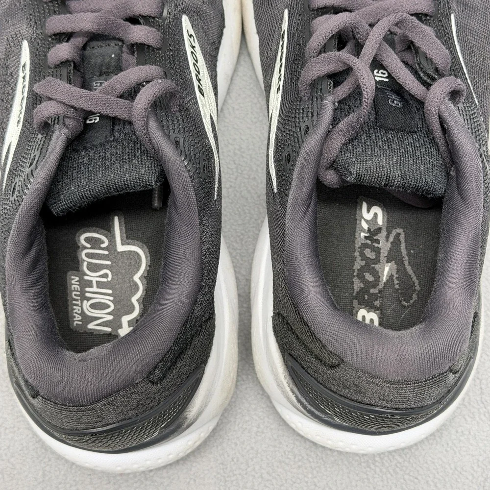 Brooks Ghost 16 Running Shoes Womens Size 7 Black‎ Cushioned Neutral 1204071B090